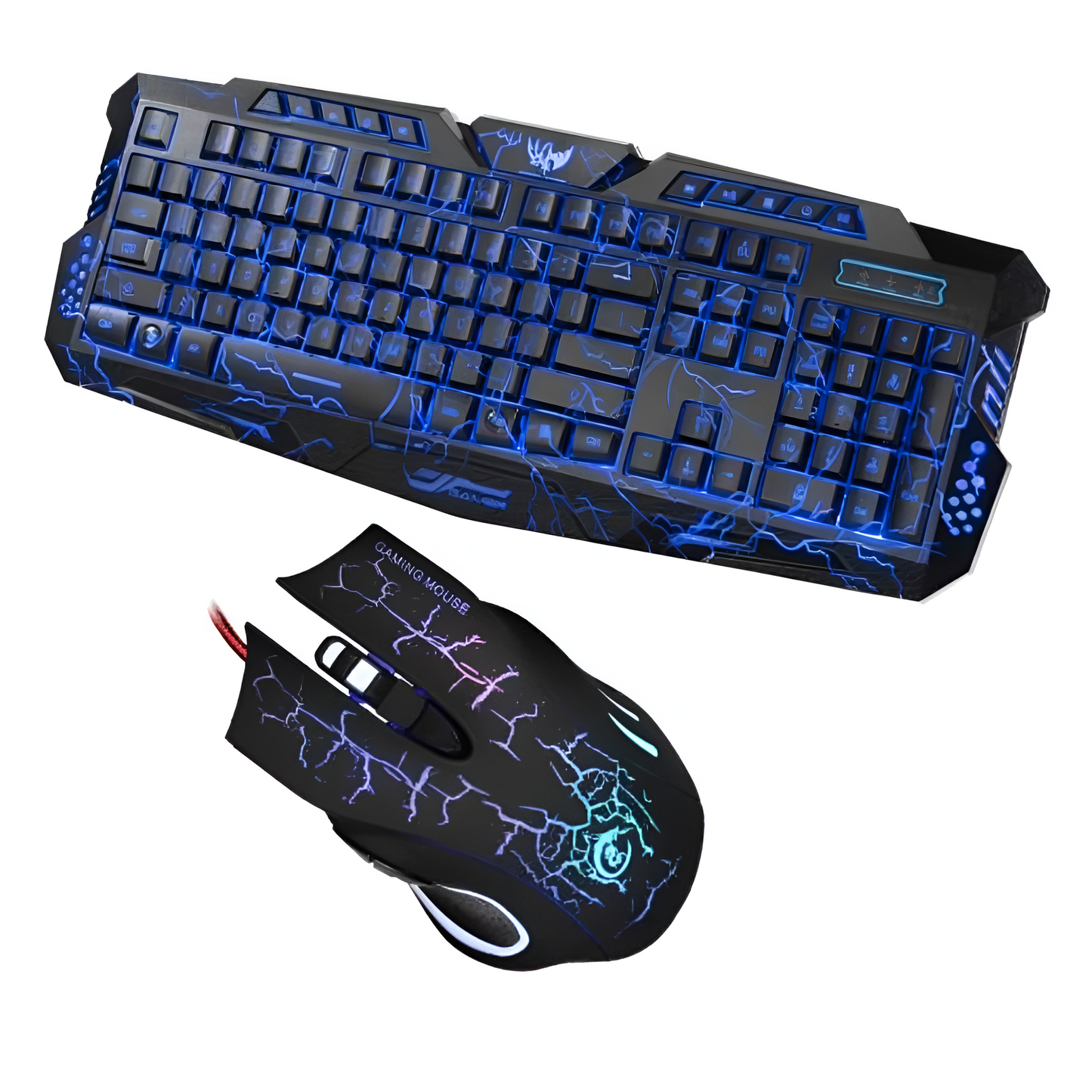 2.4G Gaming Keyboard and Mouse Set - Enhanced Thunderstorm Experience