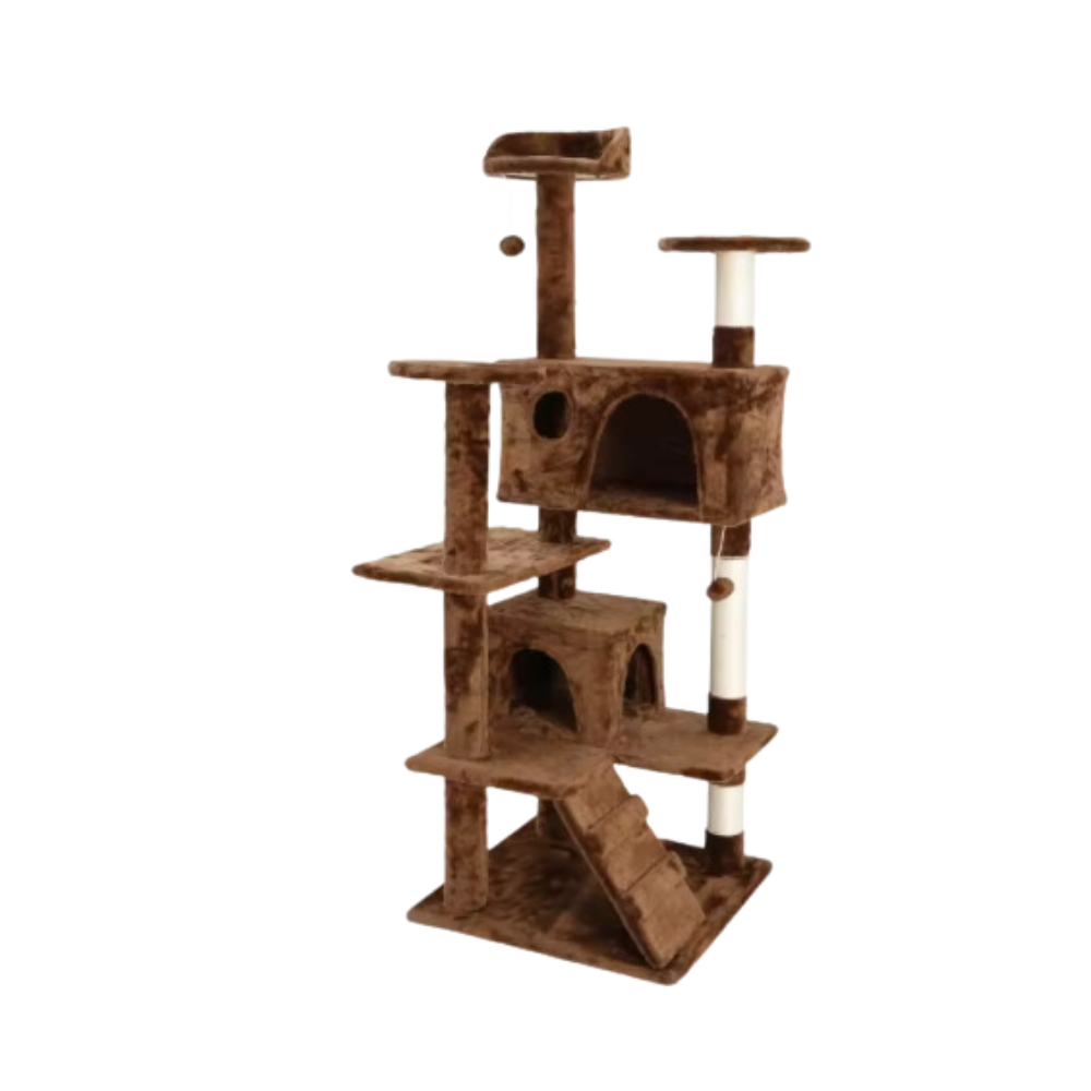 Scratching Post Cat Tree with Climbing Steps
