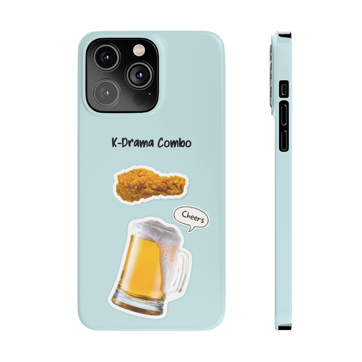 Slim iPhone 14, 14 PRO, 14 PRO MAX Case for Crispy Chicken and Brew Lovers