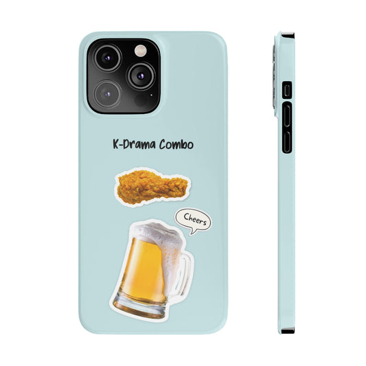Slim iPhone 14, 14 PRO, 14 PRO MAX Case for Crispy Chicken and Brew Lovers