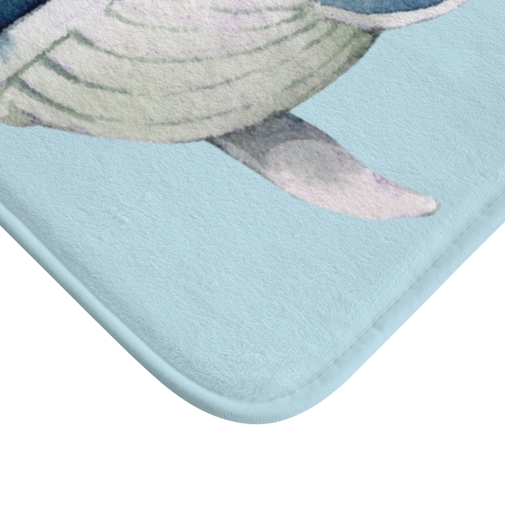 Bath Mat Featuring the Majestic Humpback Whale
