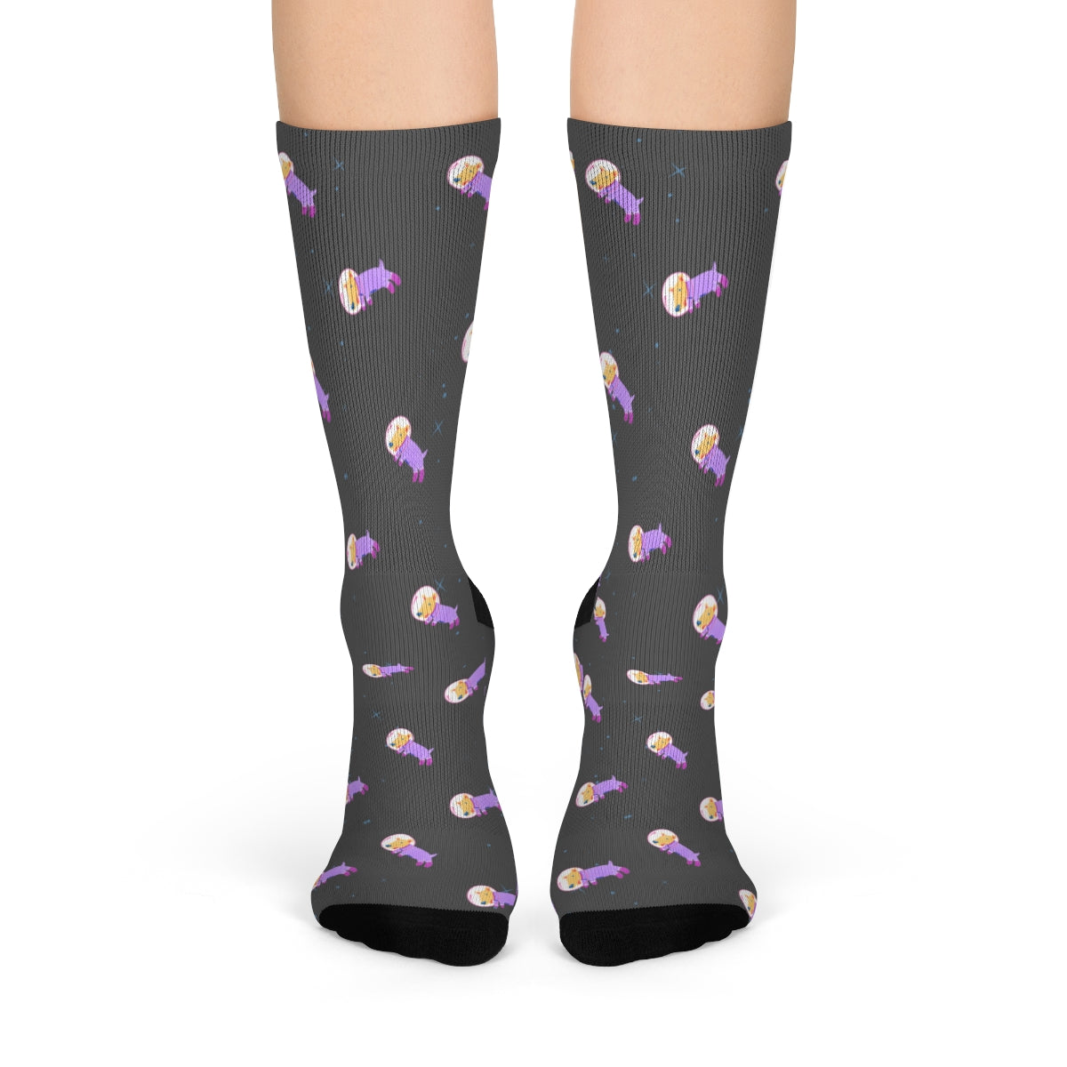 Space Adventure Dog Fun Socks
