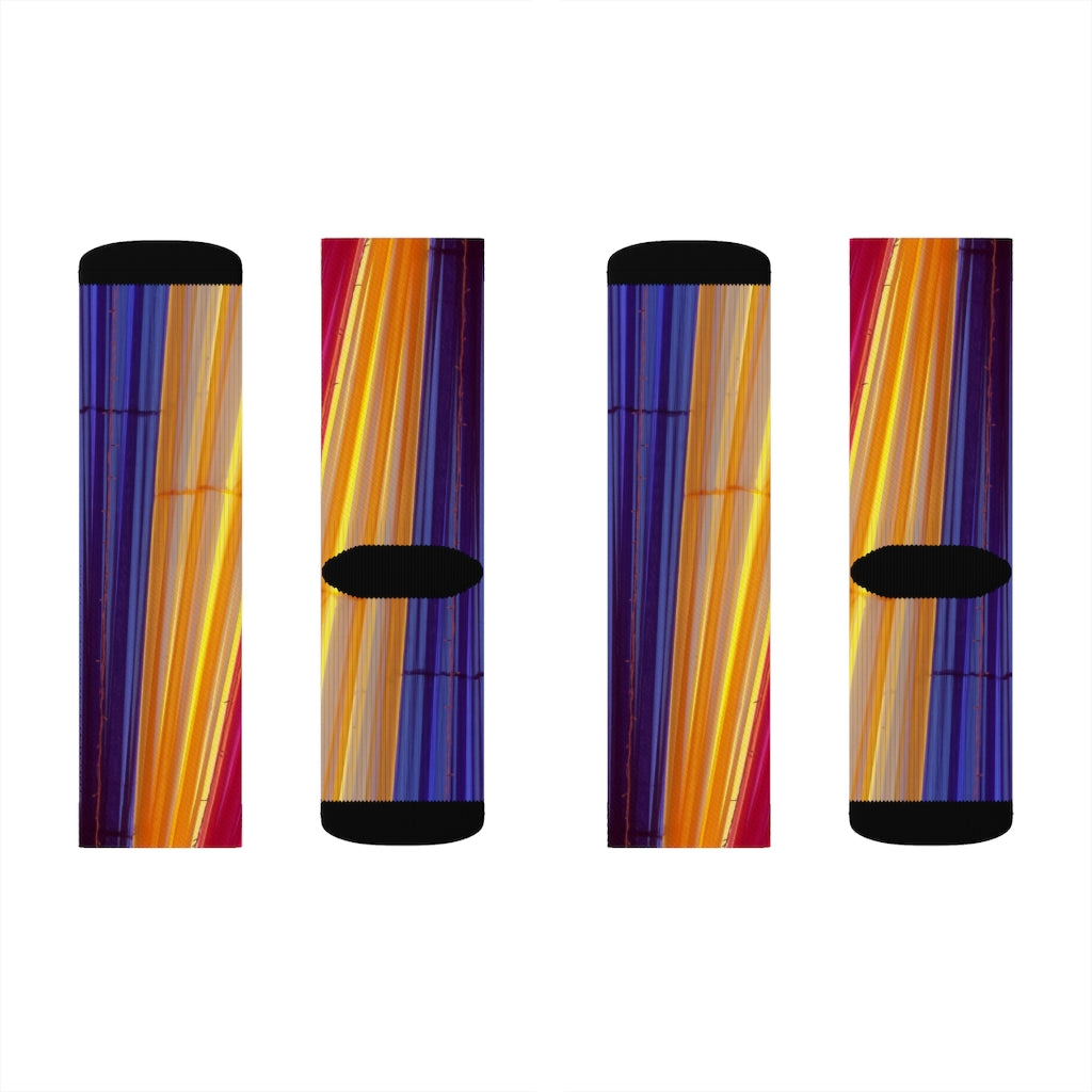 Vibrant Striped Playful Socks