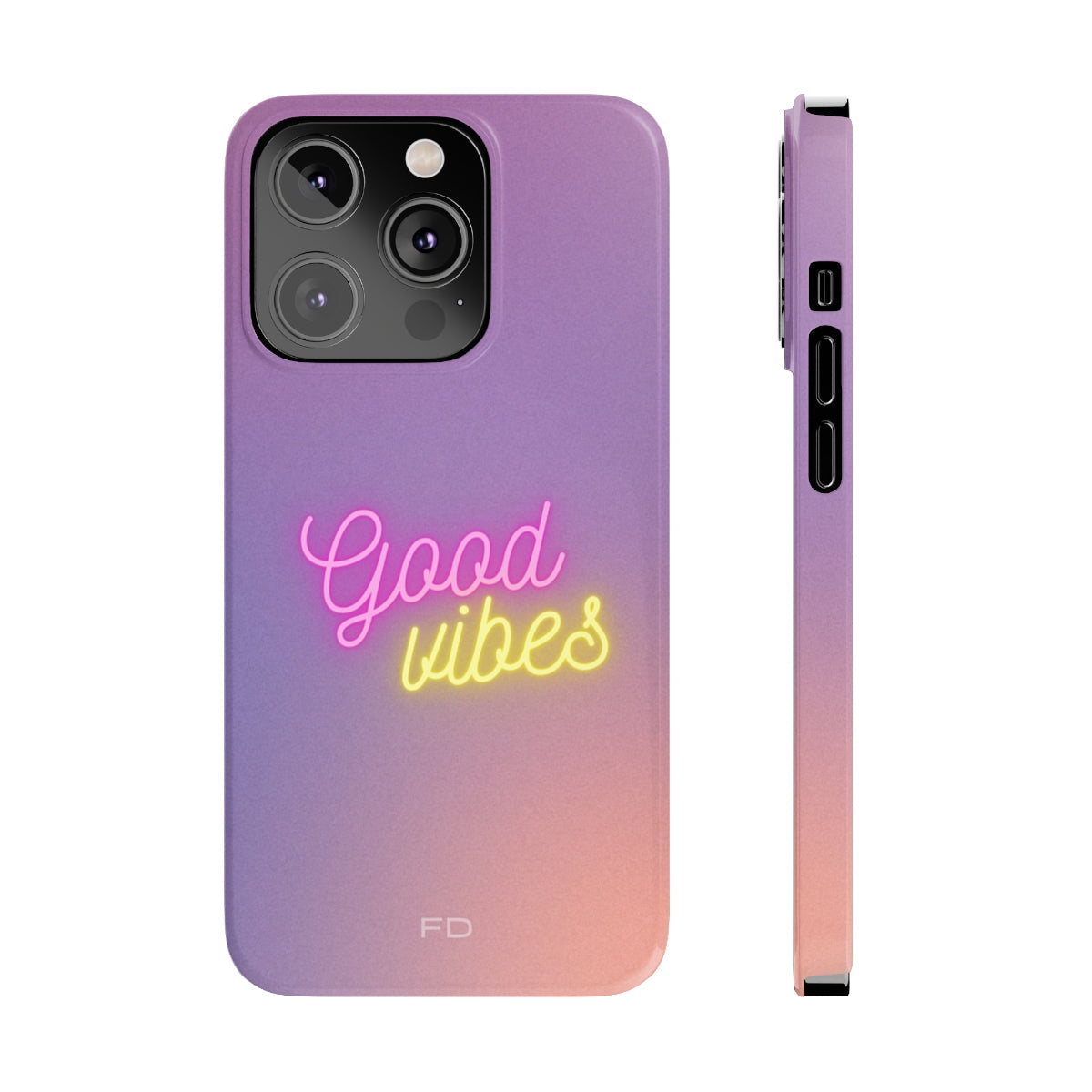 Slim Case for iPhone - Good Vibes Edition