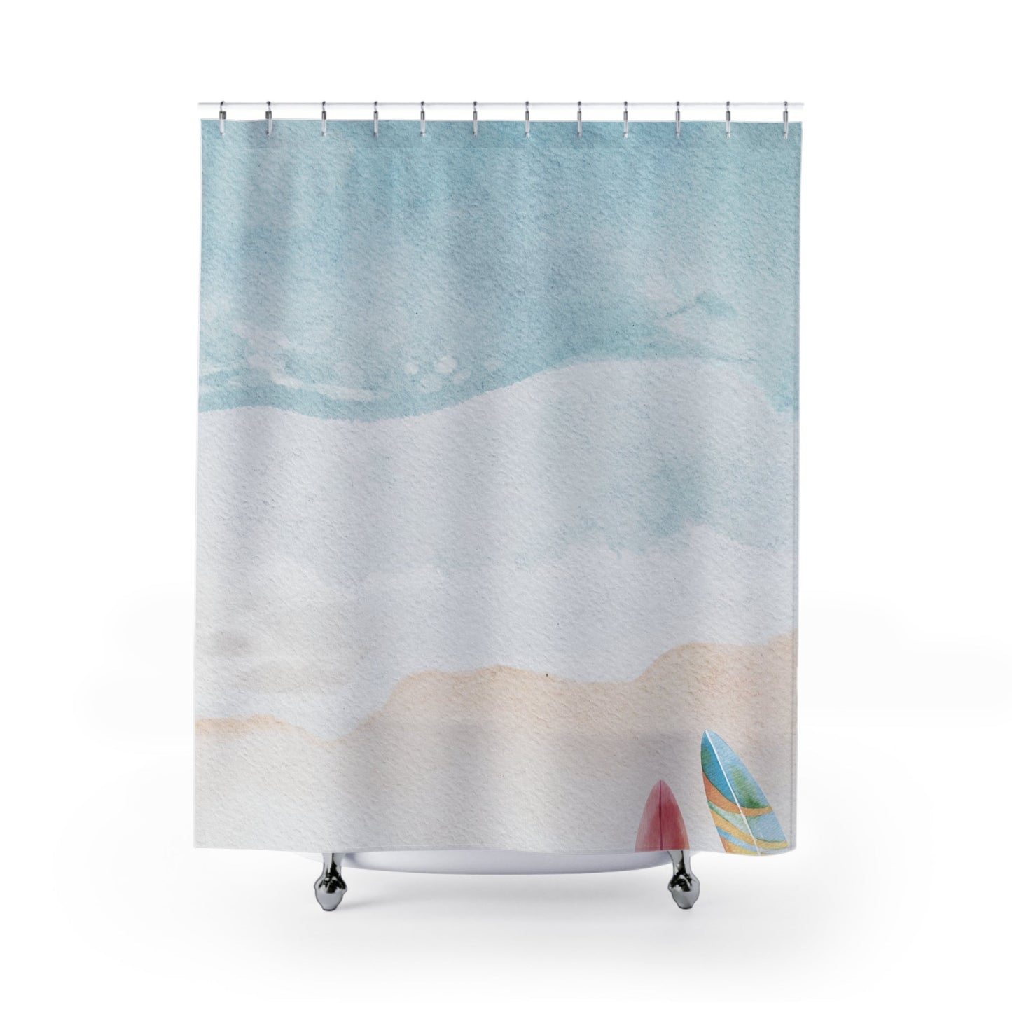Beach and Ocean Waves Shower Curtain