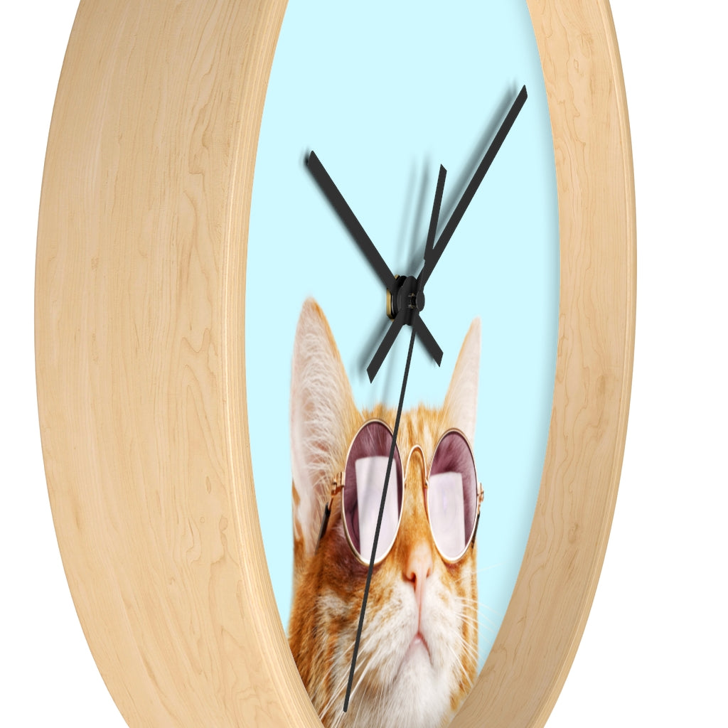 The Right Cat Wall Clock