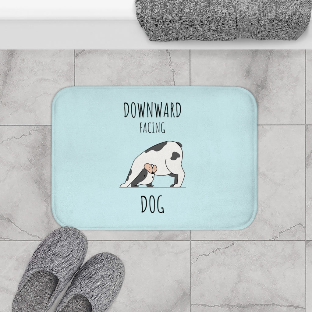 Yoga Bath Mat for the Downward Facing Dog Pose