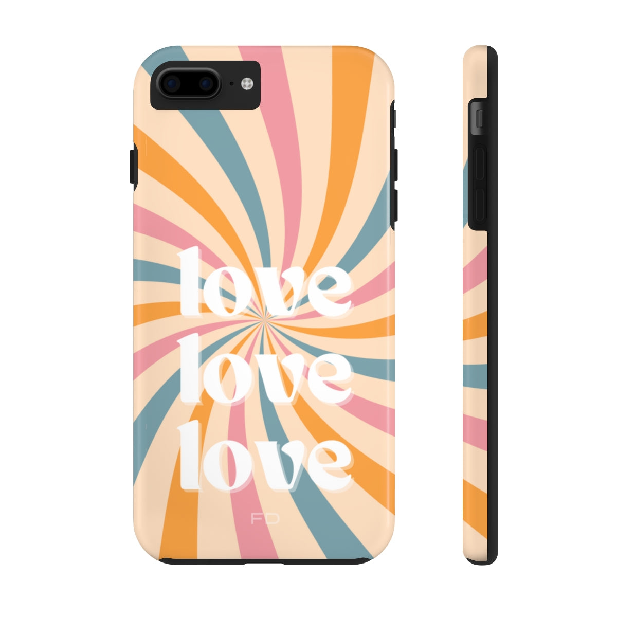 Retro Affection Touch Case for Wireless Charging on iPhone