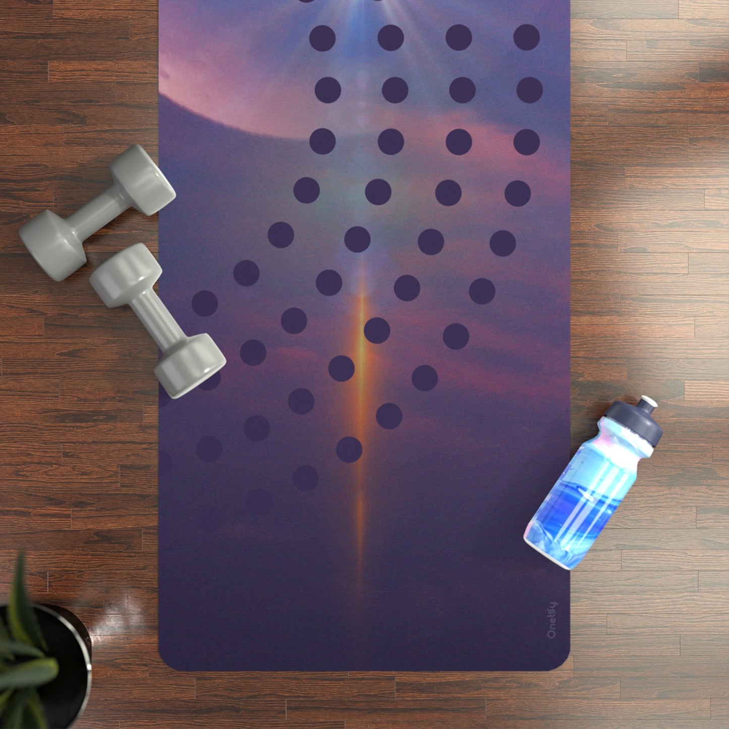 Flaming Cosmos Yoga Mat