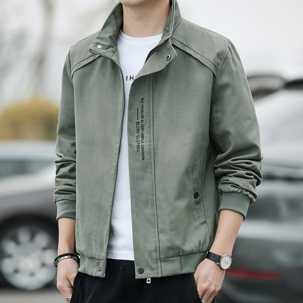 Short High Collar Men's Jacket