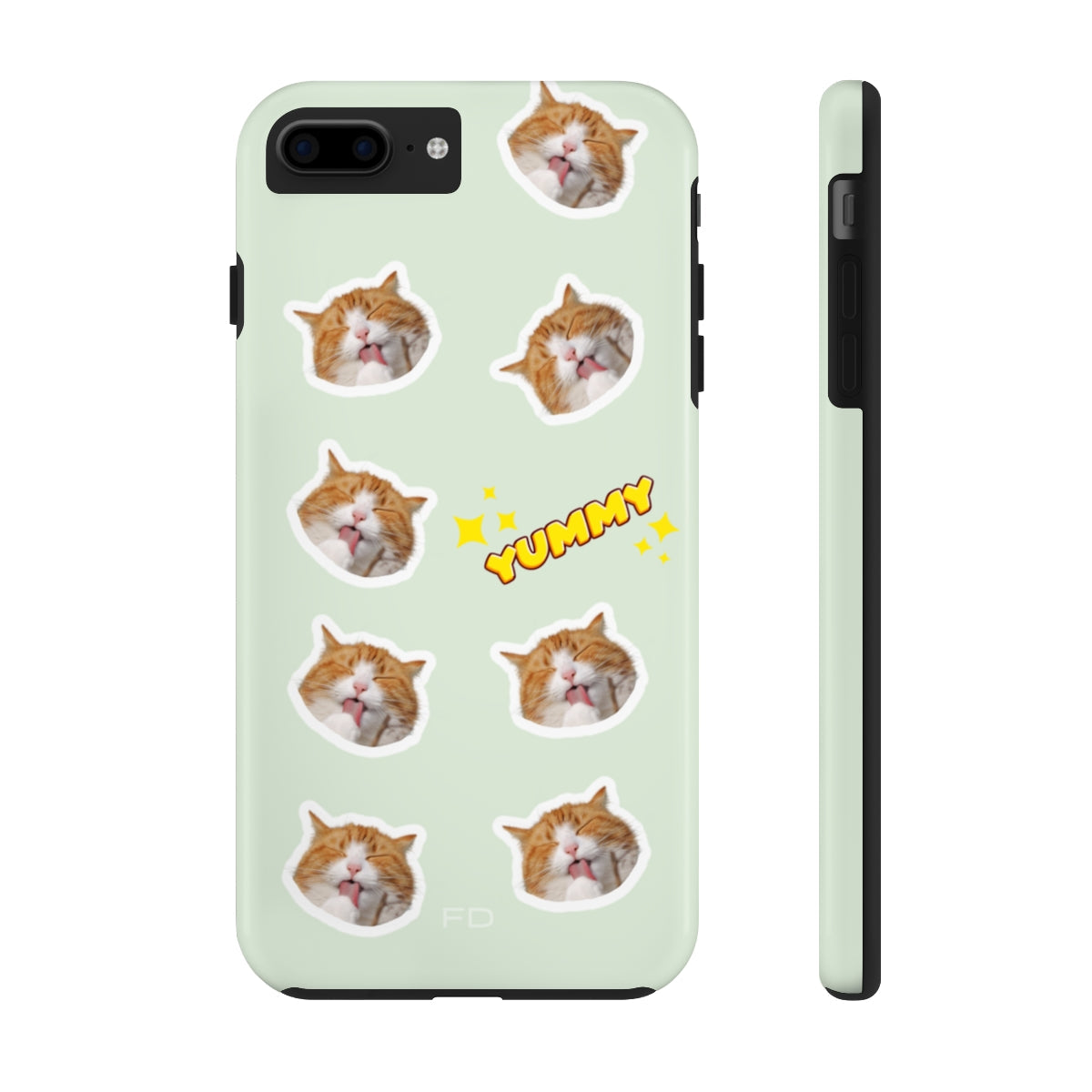 Yummy Feline Durable iPhone Case with Wireless Charging