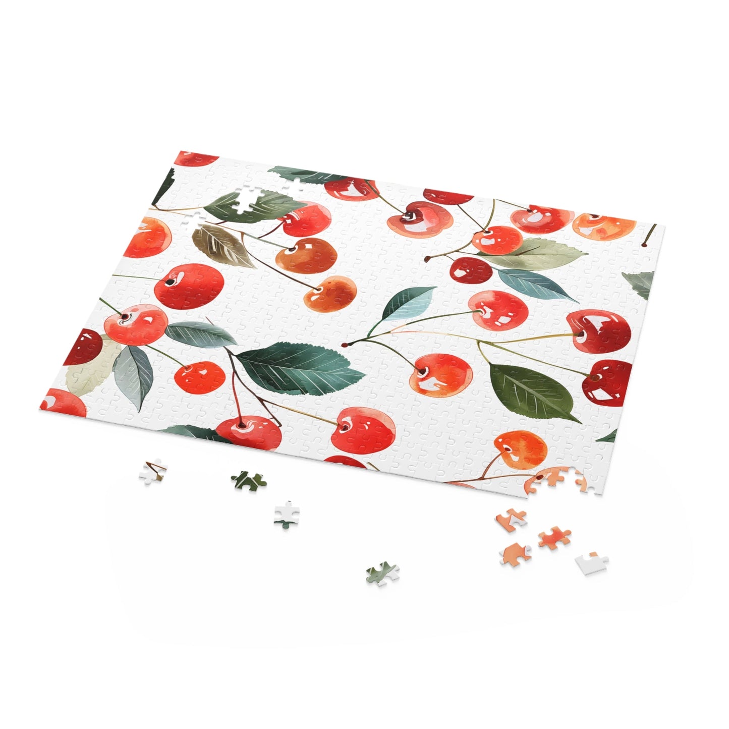 Cherry Retro Print 500-Piece Jigsaw Puzzle