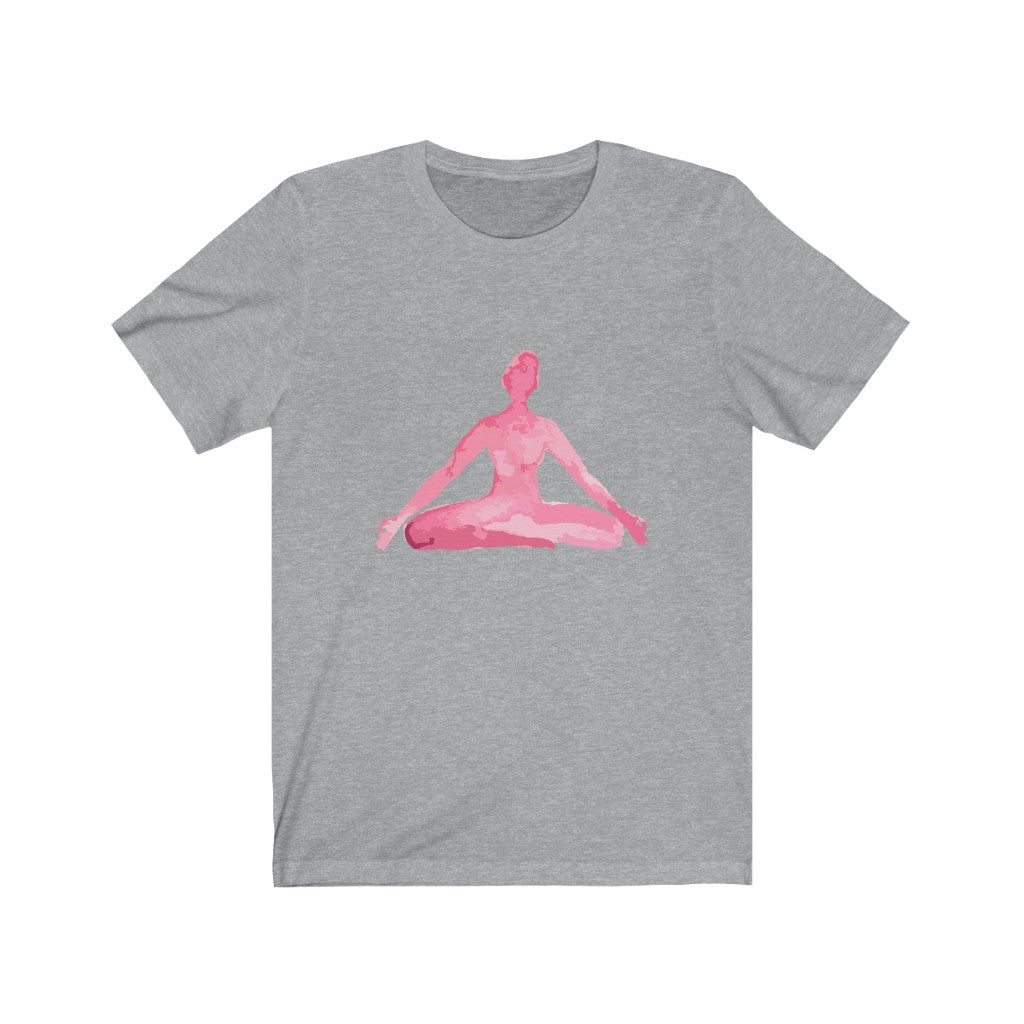 Yoga Print T-Shirt for Meditation Poses