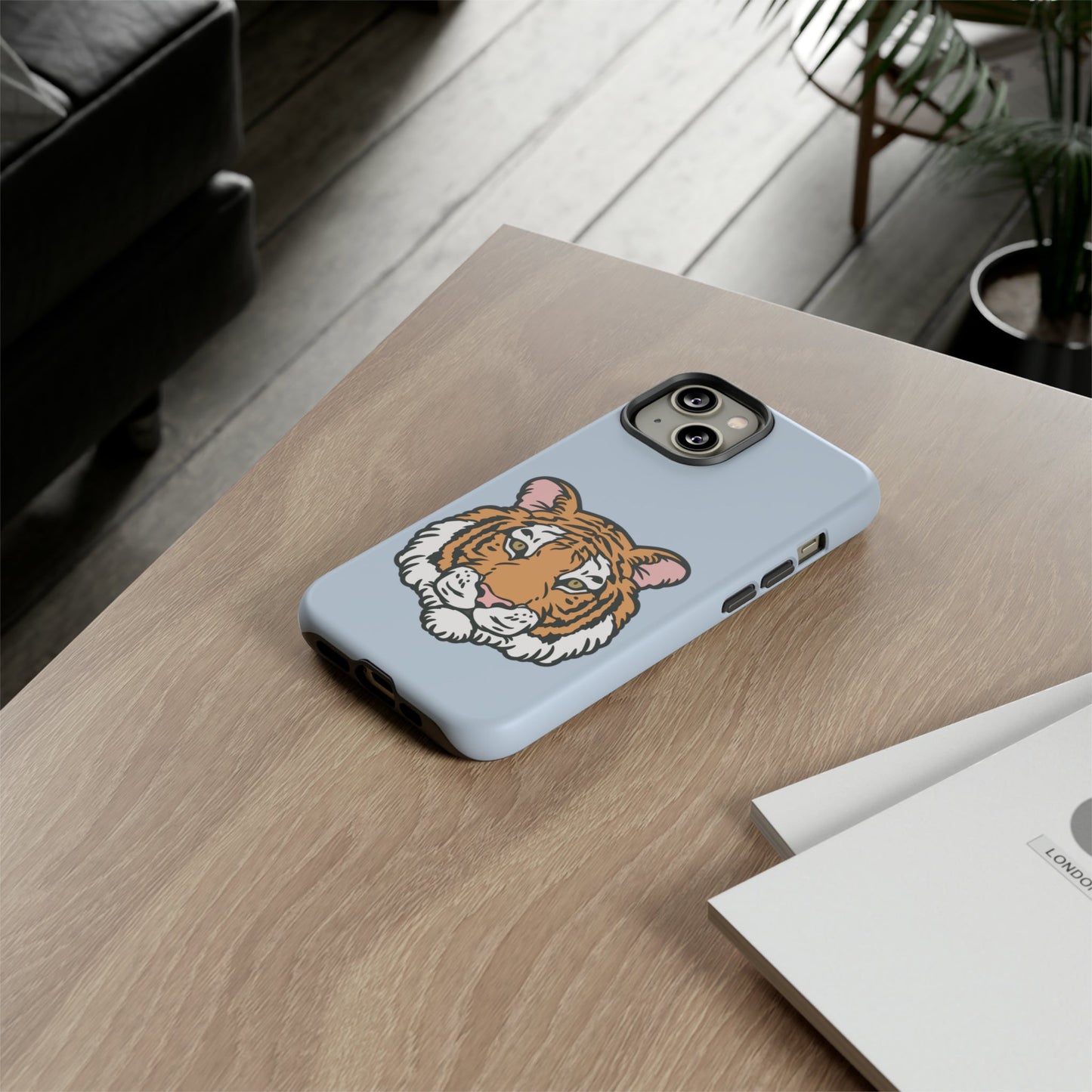 Tough iPhone Case with a Striking Tiger Logo