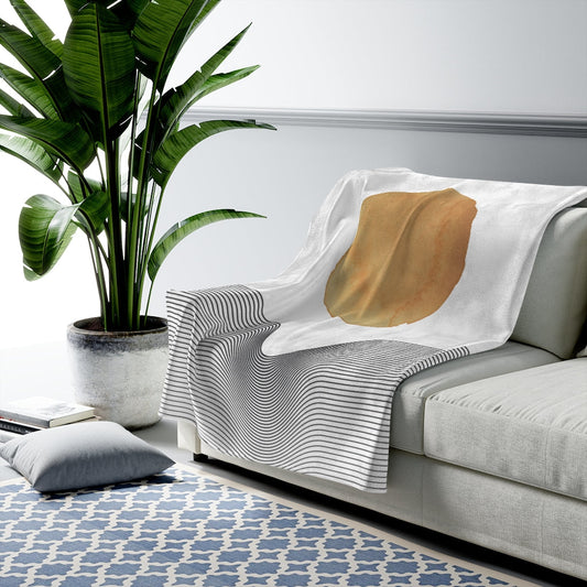 Sunshine Abstract Plush Throw Blanket - Available in 3 Sizes