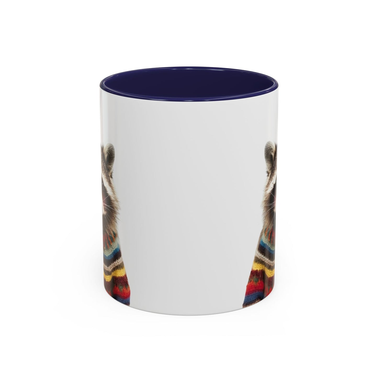 Sweater-Clad Raccoon Blush Coffee Tea Mug