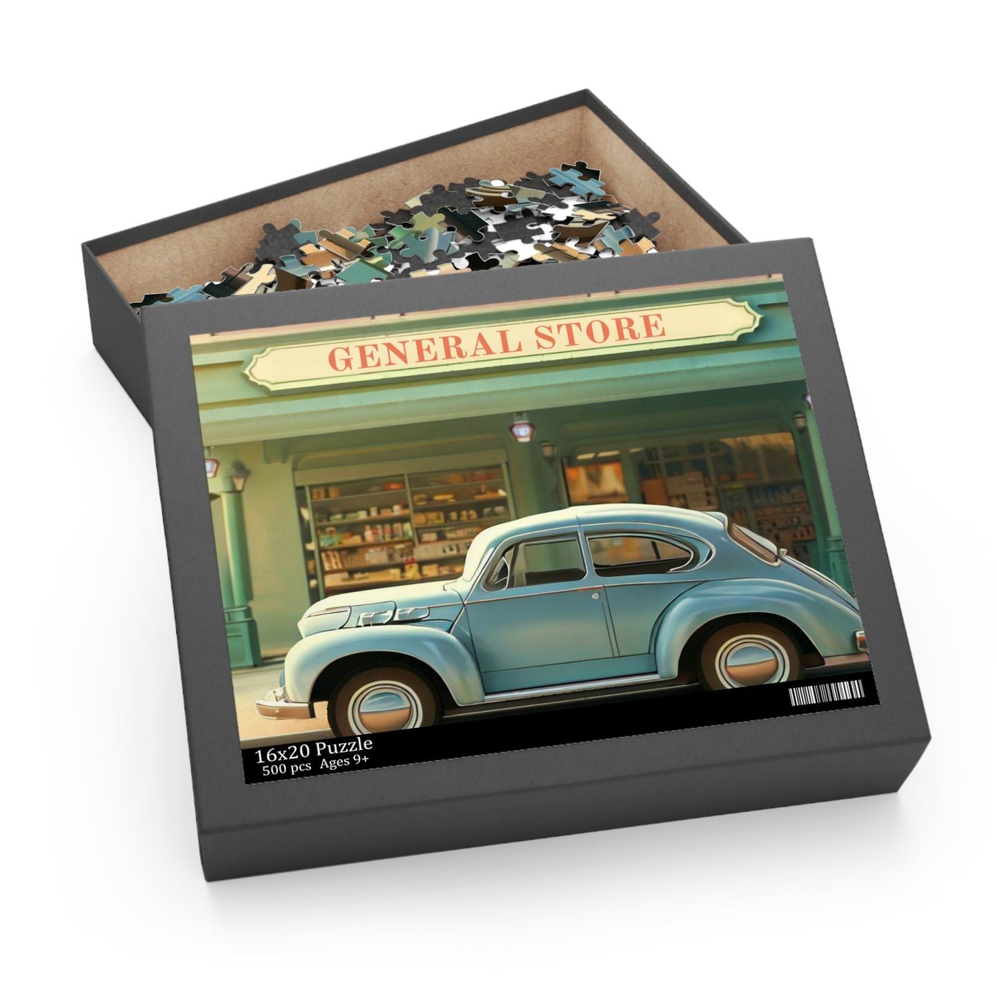500-Piece Vintage Storefront Jigsaw Puzzle
