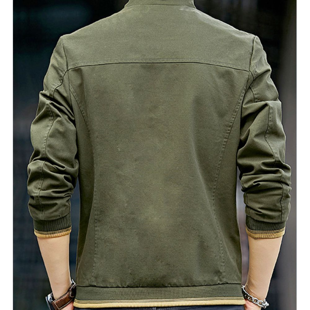 Short Casual Men's Zippered Jacket
