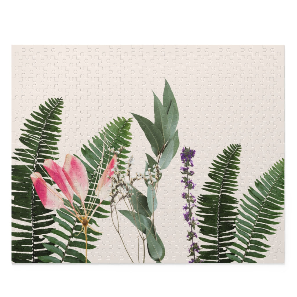 500-Piece Puzzle Featuring a Variety of Flowers