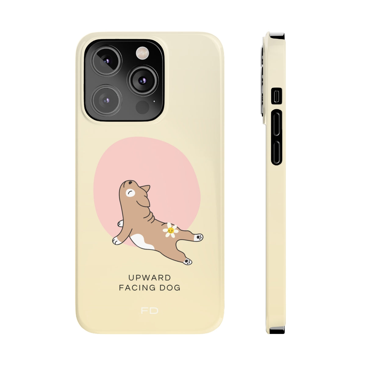 Slim Case for iPhone - Yoga Inspired Upward Facing Dog Design