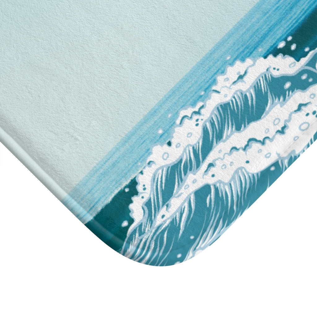 Bath Mat with a Coastal Theme