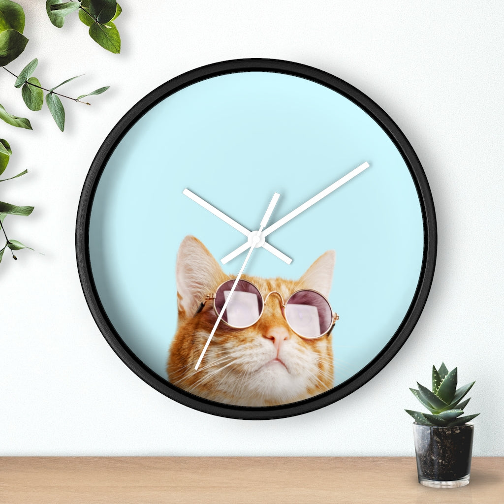 The Right Cat Wall Clock