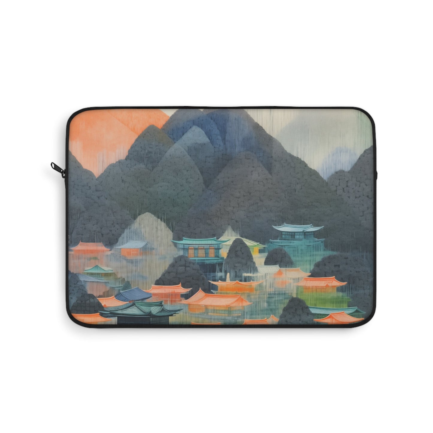 Artistic Japanese Countryside Laptop Sleeve