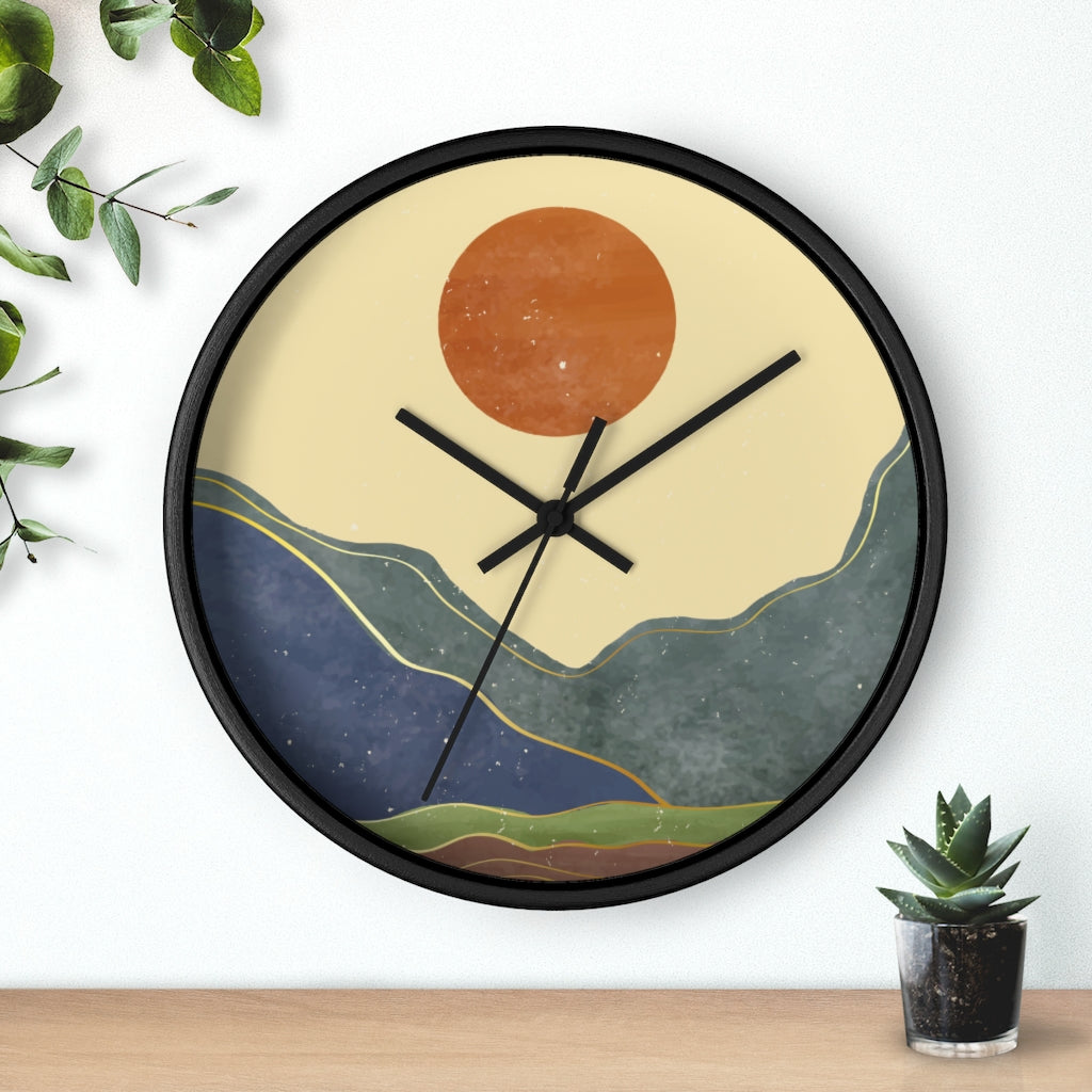 Wall Clock Inspired by the California Sunshine