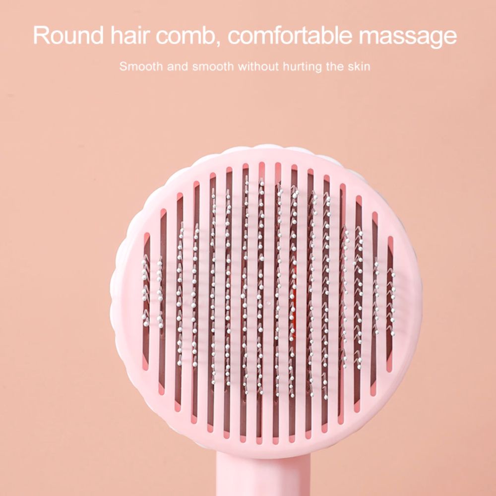 Fur Detangling and Relaxing Massage Brush for Pets