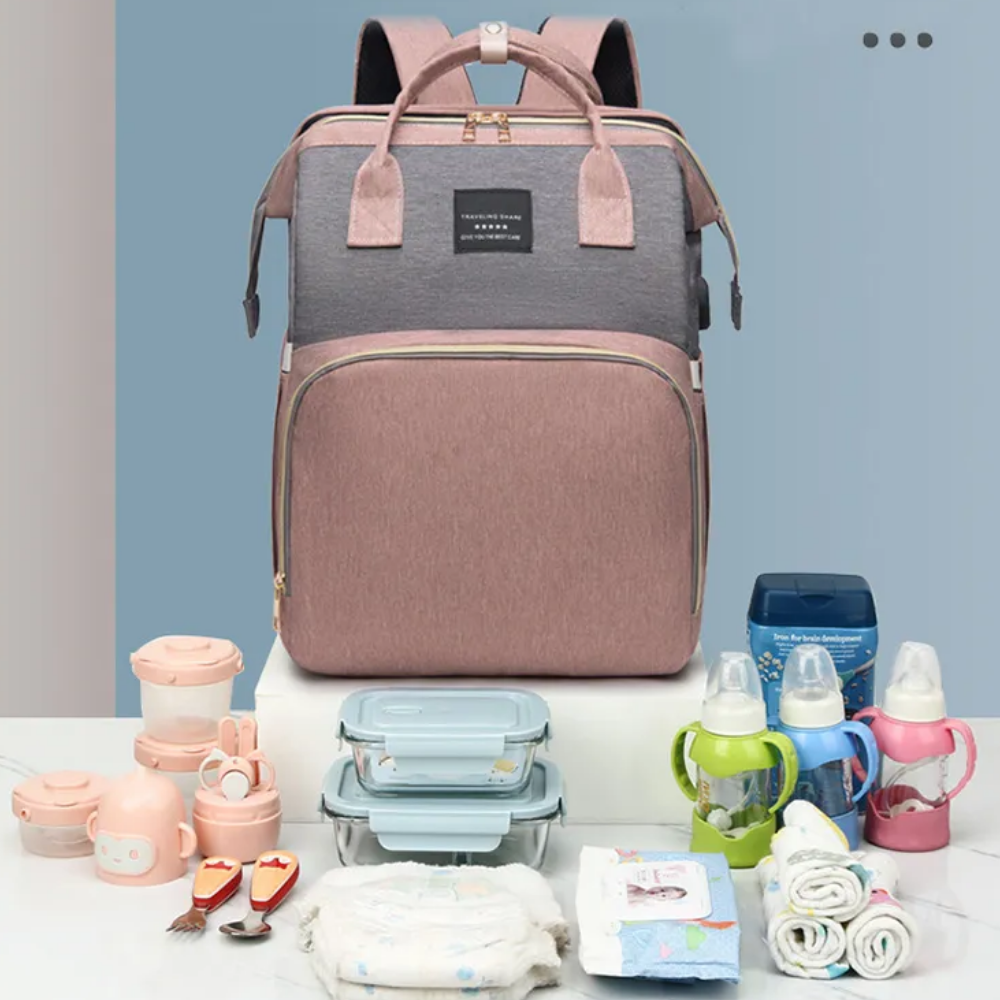 Versatile Diaper Tote with Enhanced Play Mode