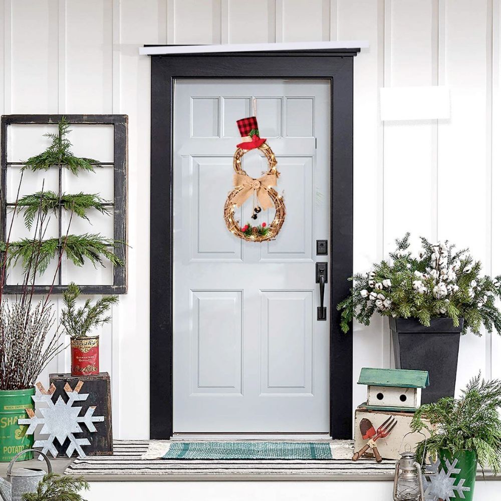 Sparkling Snowman Illuminated Garland for the Festive Season