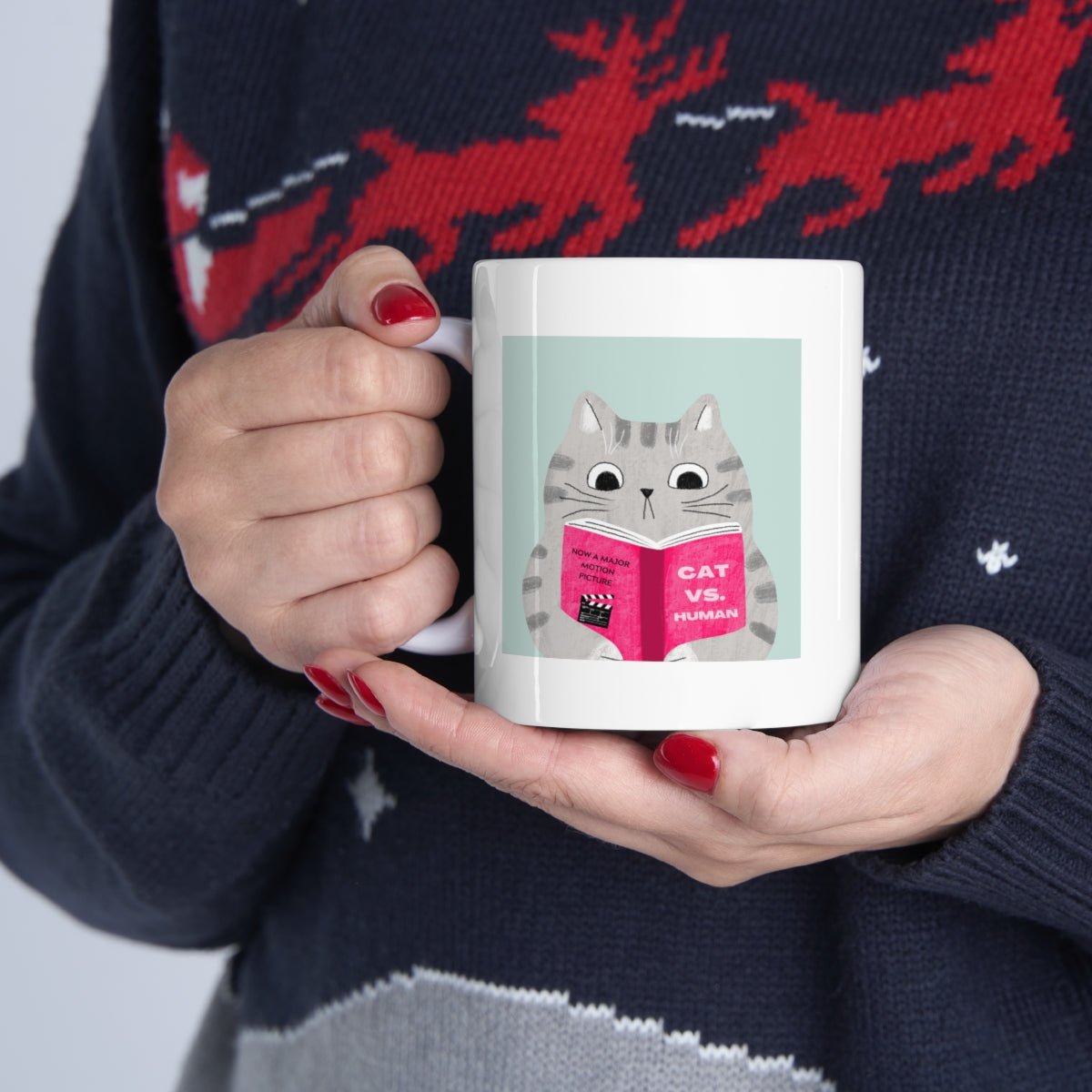 Funny Mug: Cat Versus Human Laughs