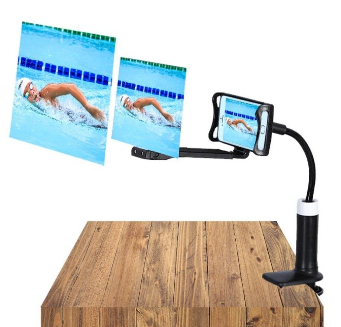 3D Mobile Phone Projection Magnifier - 12" Display with Stand
