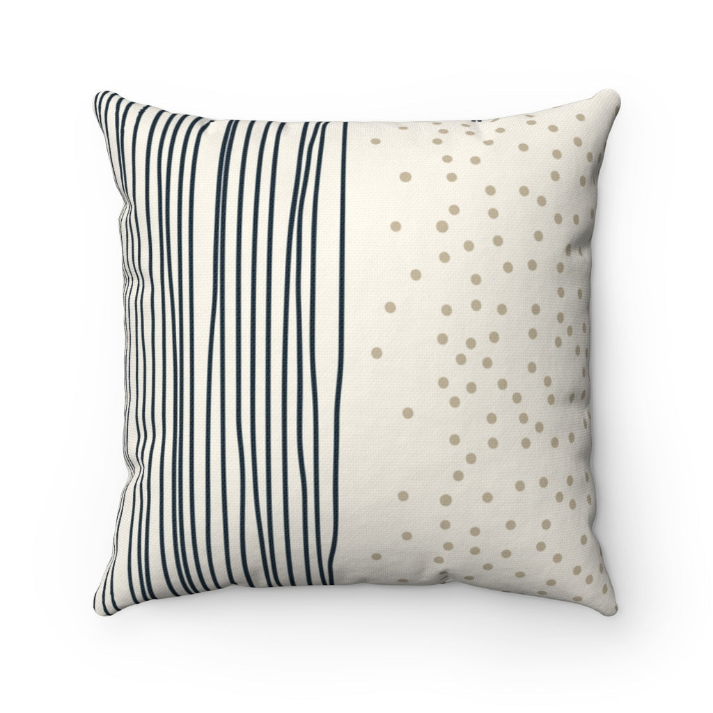Vertical Black Striped Abstract Pillow for Stylish Home Decor - Available in 4 Sizes