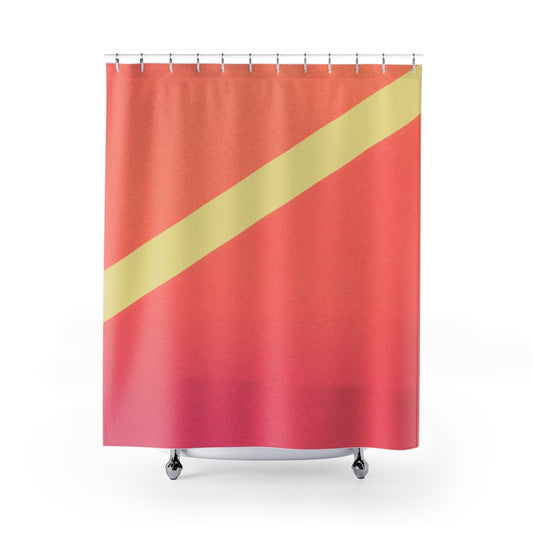 Abstract Pink Gradient Shower Curtains for Stylish Home Decor
