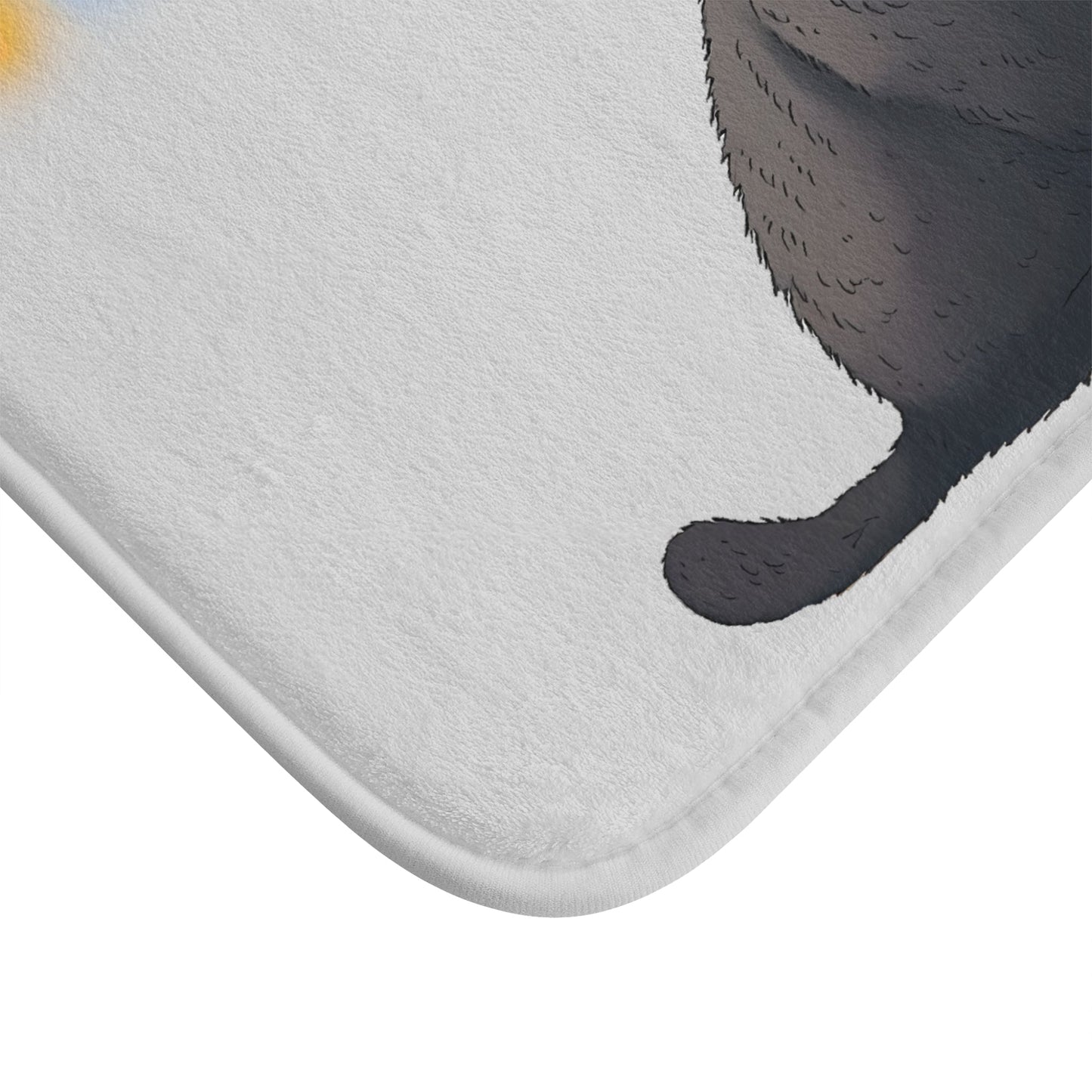 Black Cat Bath Mat - Festive Edition