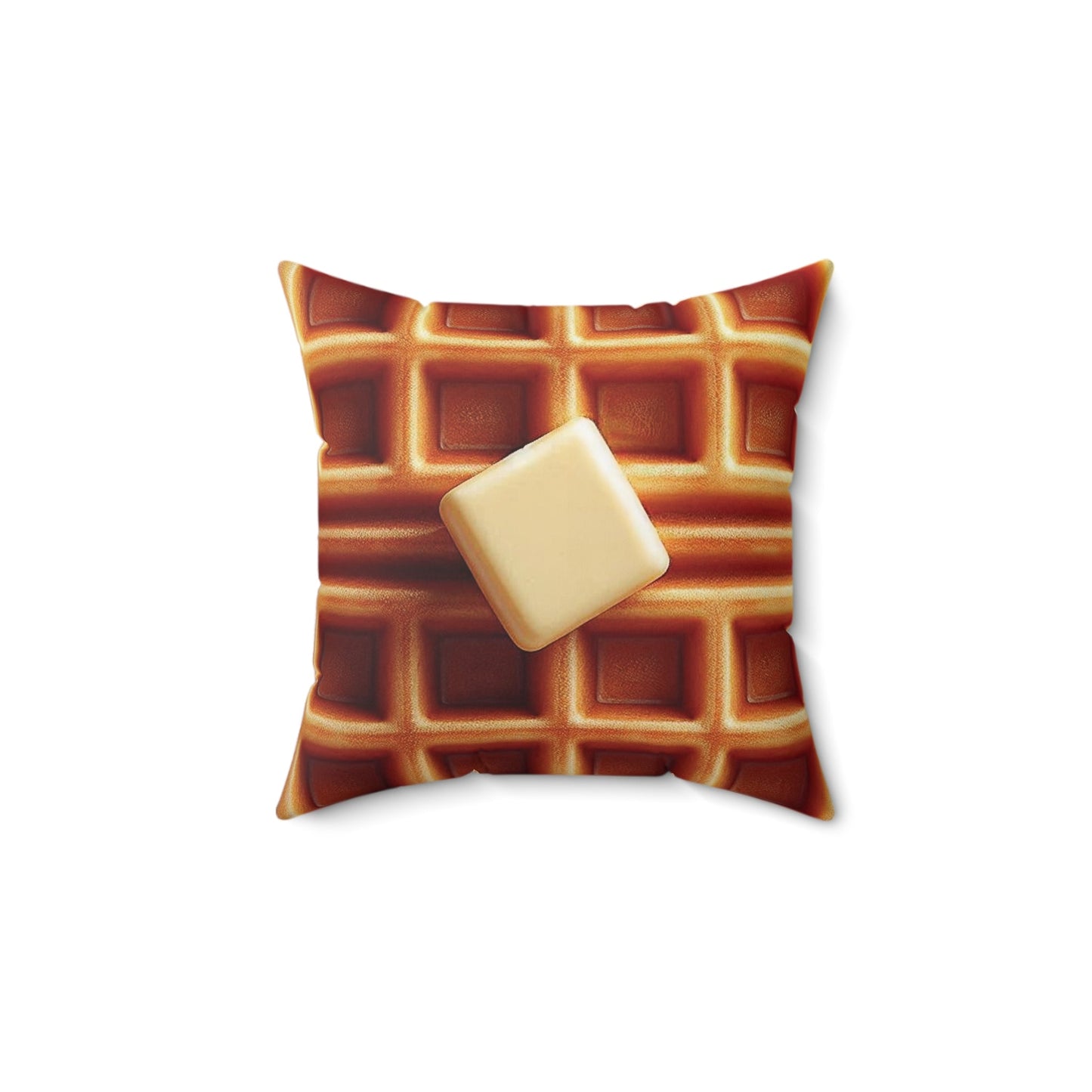 Waffle Bliss Square Pillow - 3 Sizes