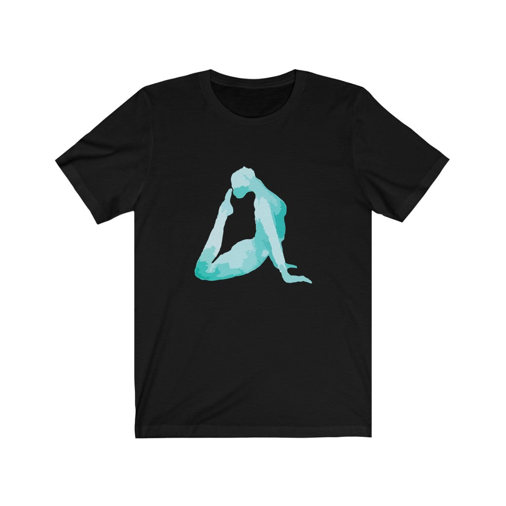 Yoga Reverse Arch Print Jersey Short Sleeve Top