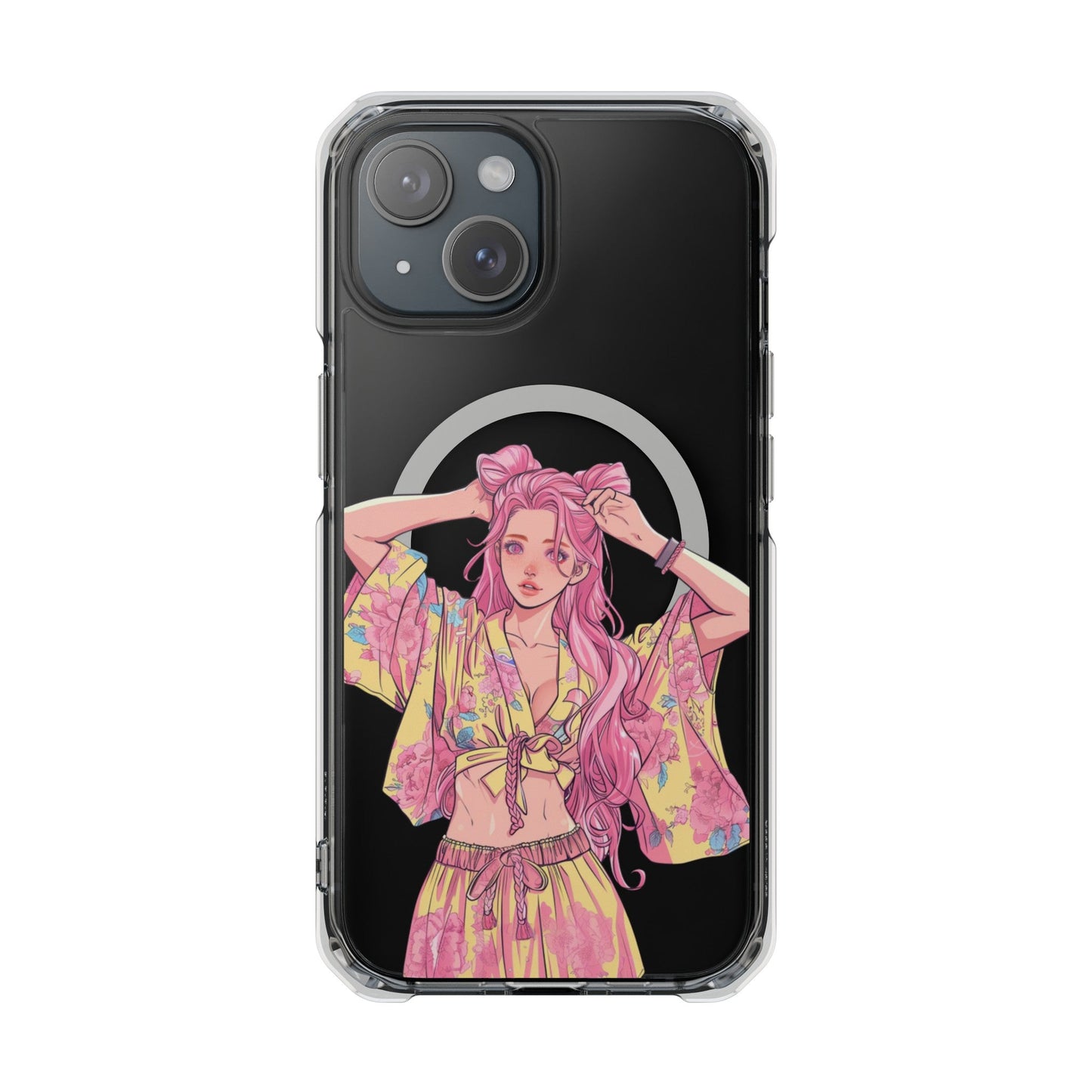 Anime Girl Magnetic Case for iPhone - A Case That Showcases the Charm of Anime on Your iPhone