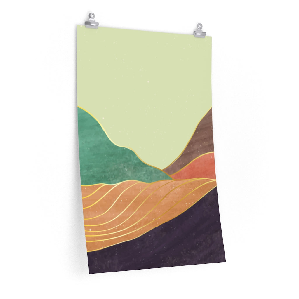 Premium Matte Vertical Posters: Serene Peaks