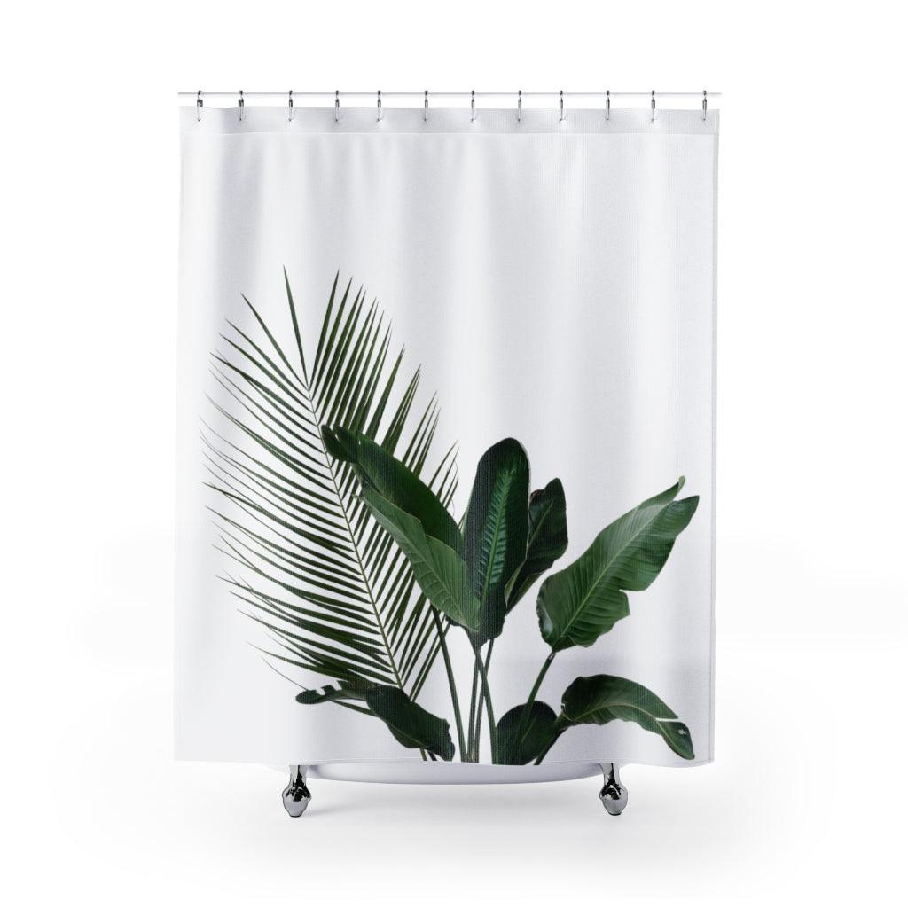 Shower Curtains Featuring House Plants