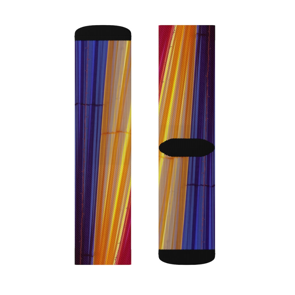 Vibrant Striped Playful Socks