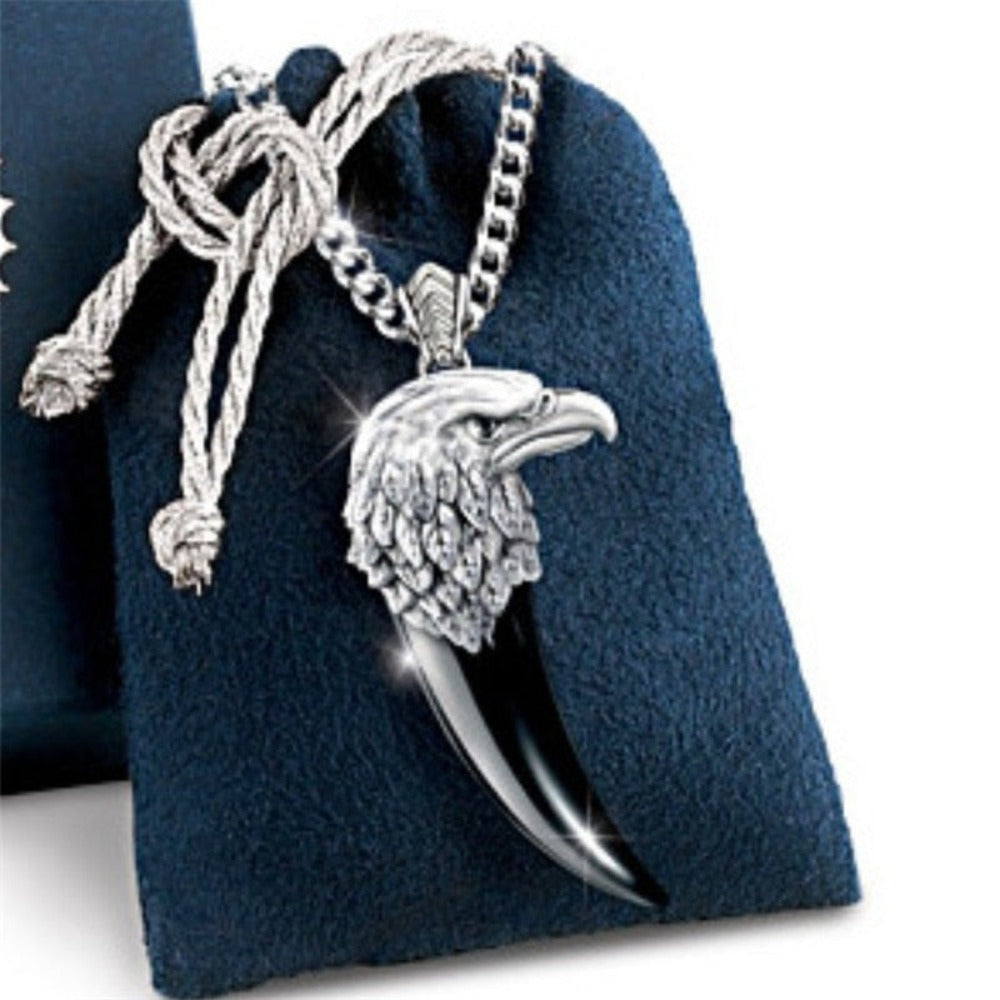 Necklace with Eagle Claw and Head Design