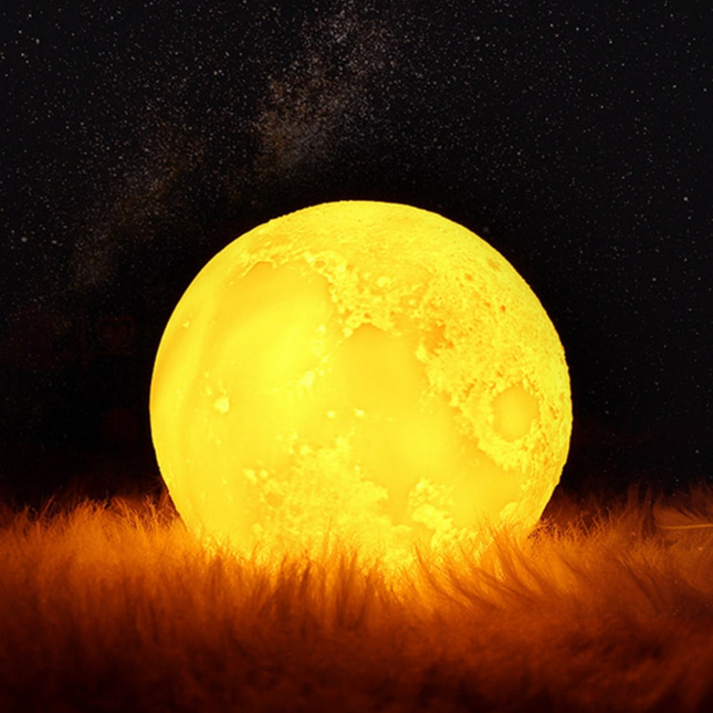 16 Colors Moon Lamp with Remote Touch Control