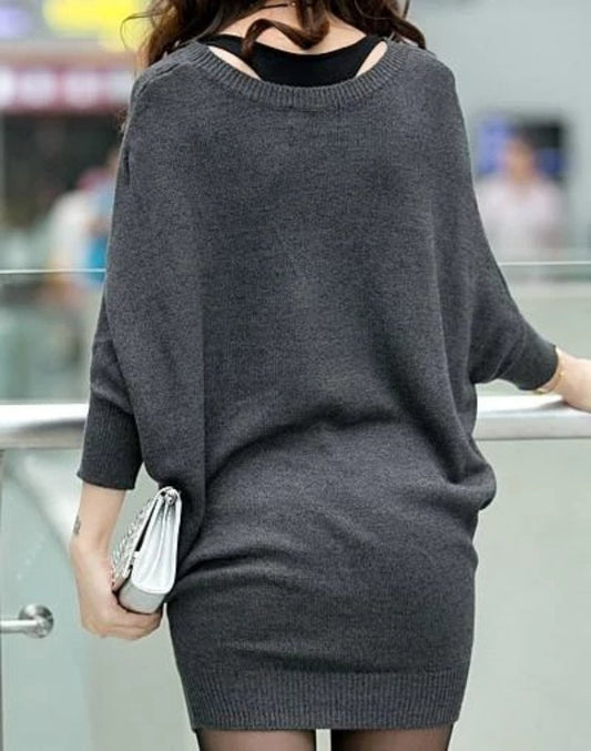 Slim-Fit Batwing Women's Sweater: The All-in-One Piece