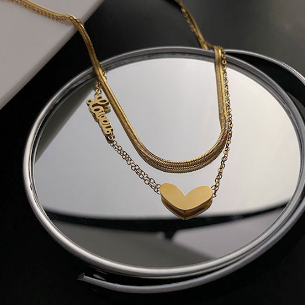 Women's Romance-inspired Layered Necklace