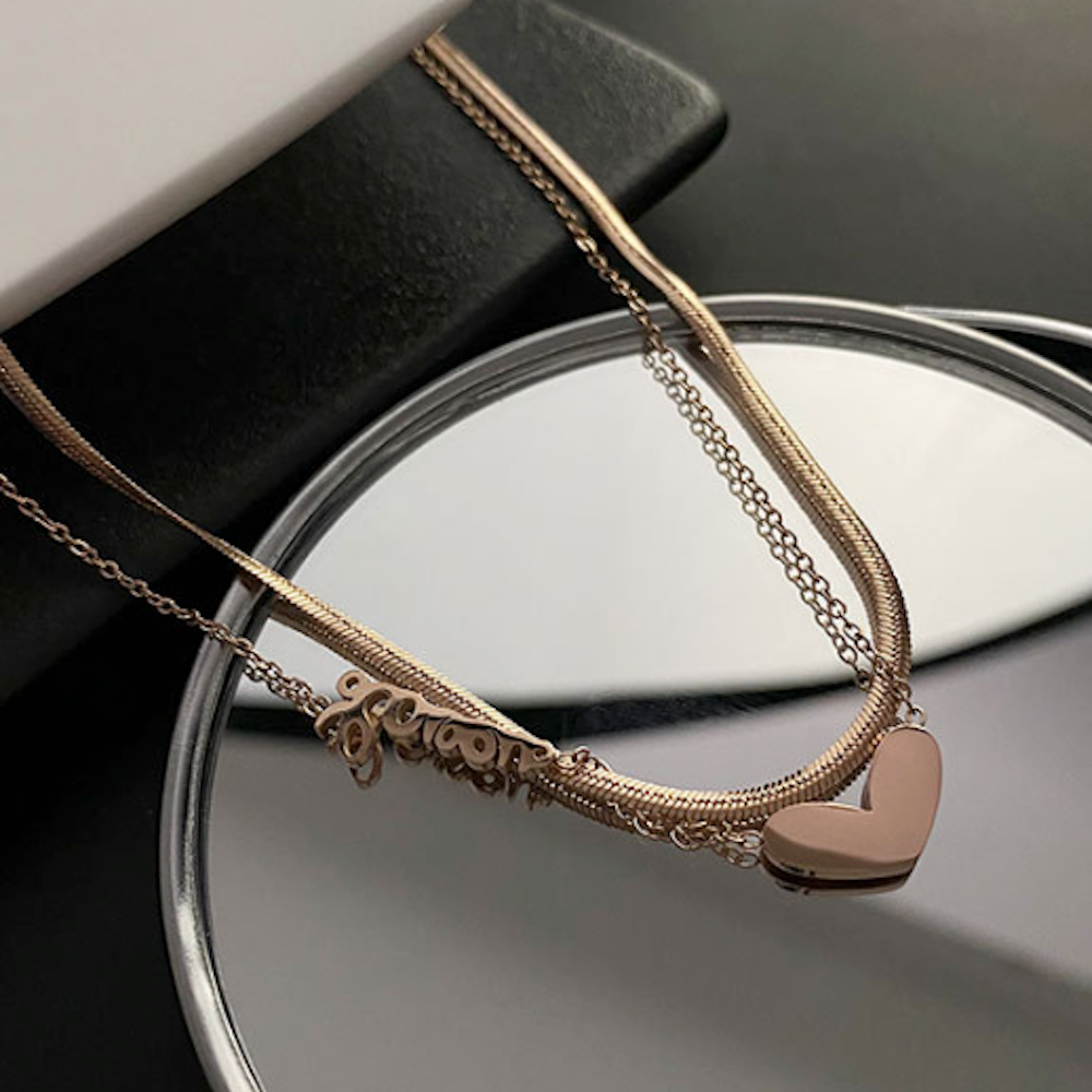 Women's Romance-inspired Layered Necklace