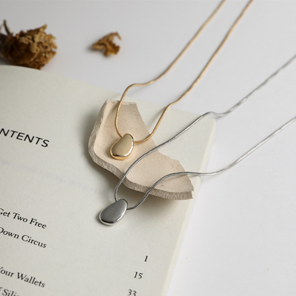 Bean Pendant Necklace for Women