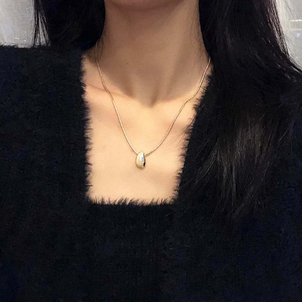 Bean Pendant Necklace for Women