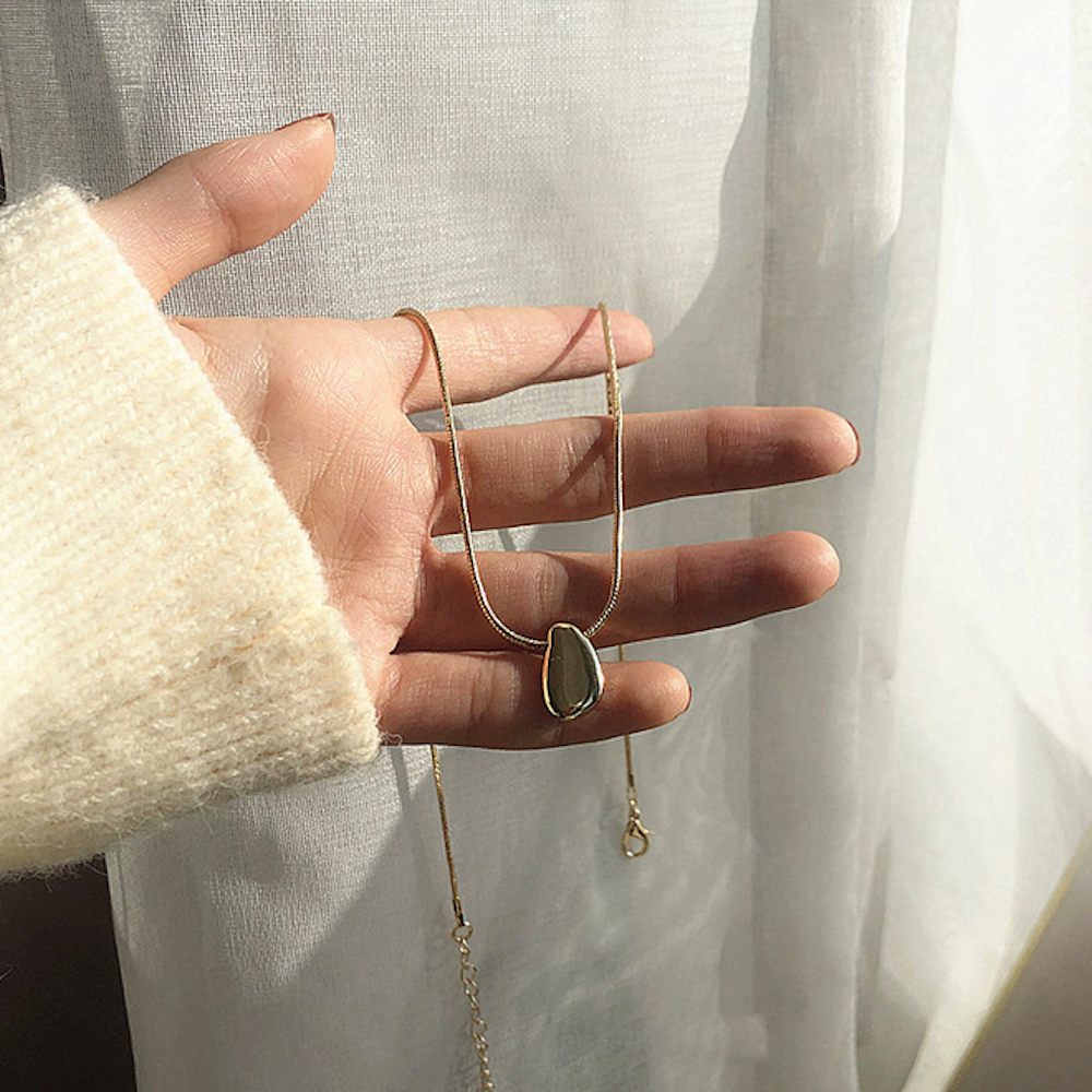 Bean Pendant Necklace for Women